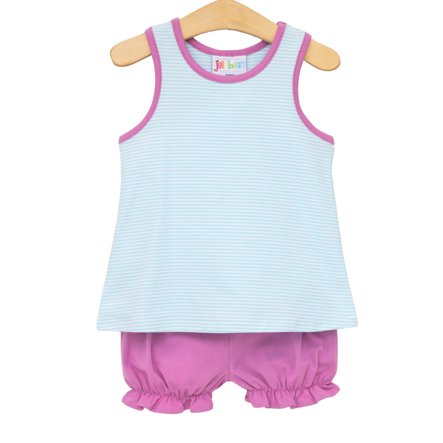 ABBY BOW BACK BLOOMER SET