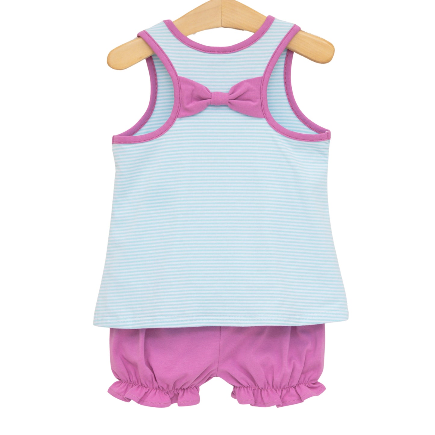 ABBY BOW BACK BLOOMER SET