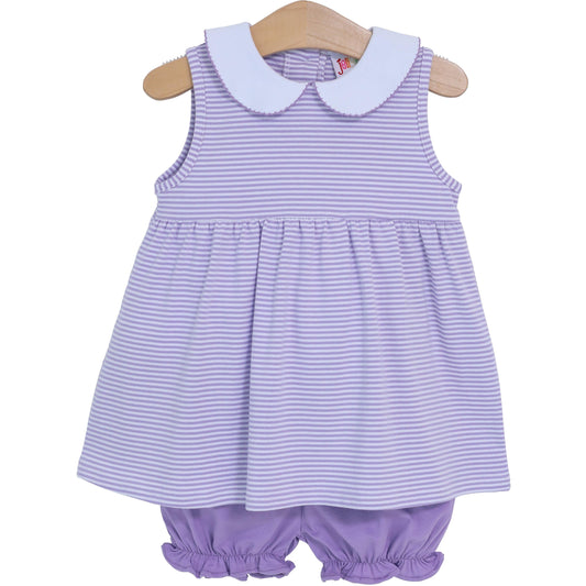 CHARLOTTE LAVENDER SLEEVELESS BLOOMER SET