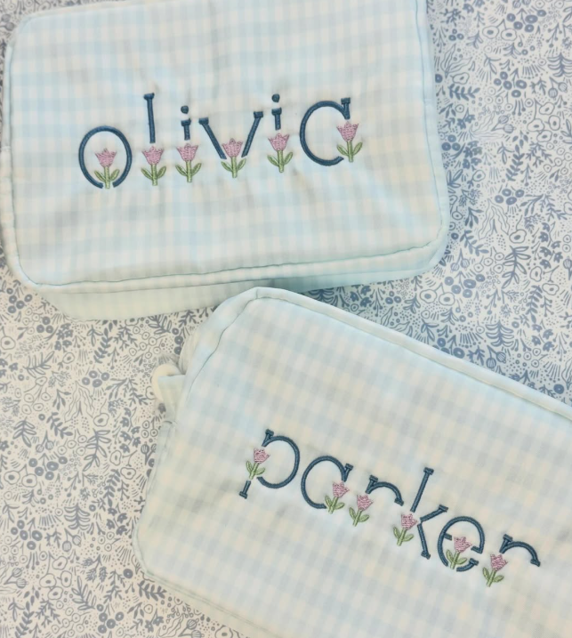 TULIP NAME TOILETRY POUCH