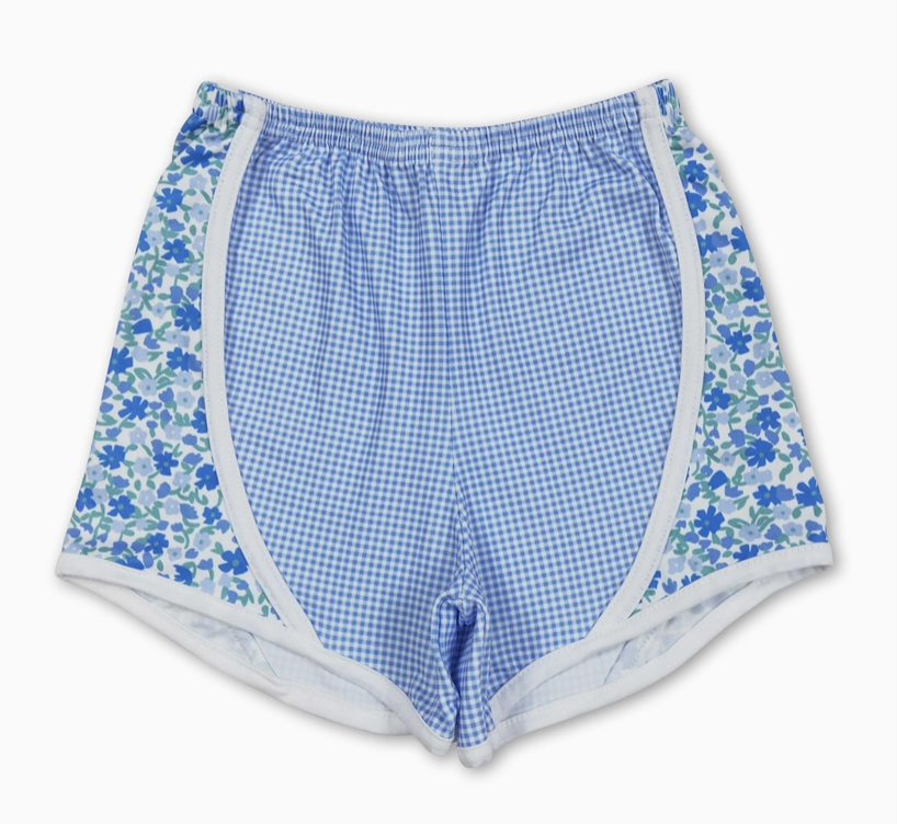 BLUE ATHLEISURE SHORTS