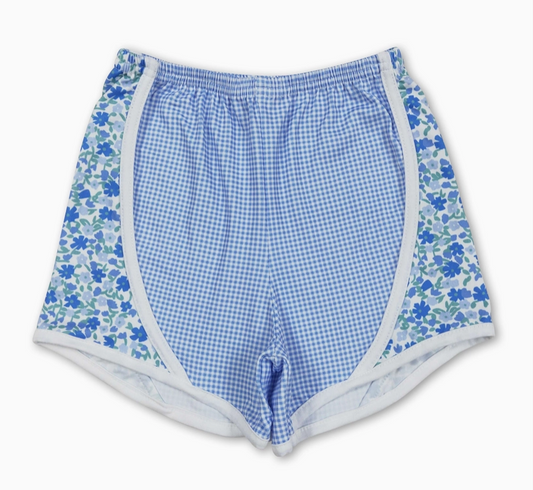 BLUE ATHLEISURE SHORTS